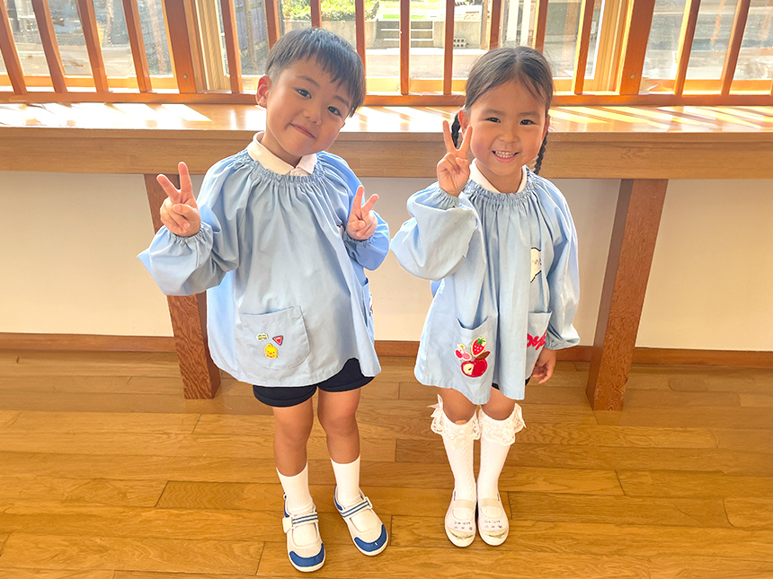 写真:園内着用スモック