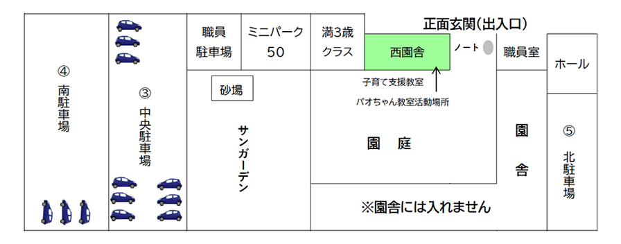 福島ルンビニー幼稚園の園内案内図