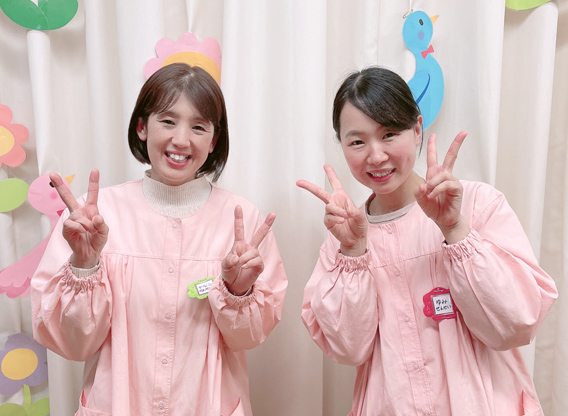 写真：年少クラスの先生方